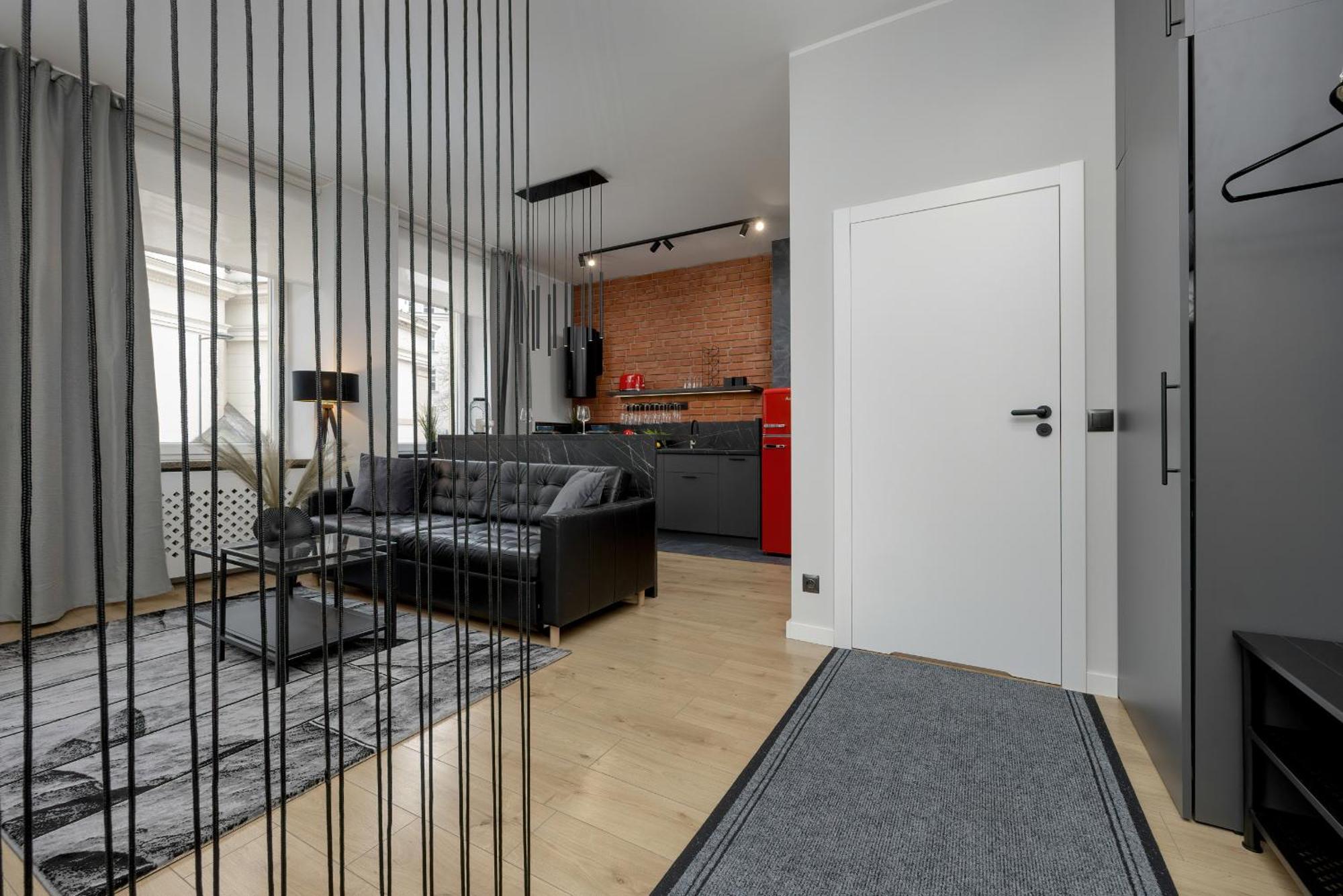 Exclusive Grey And Red Apartment In Warsaw Center By Noclegi Renters Экстерьер фото